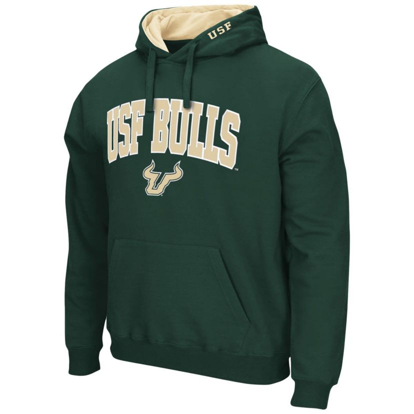 NCAA South Florida Bulls Arch and Logo Pullover Hoodie