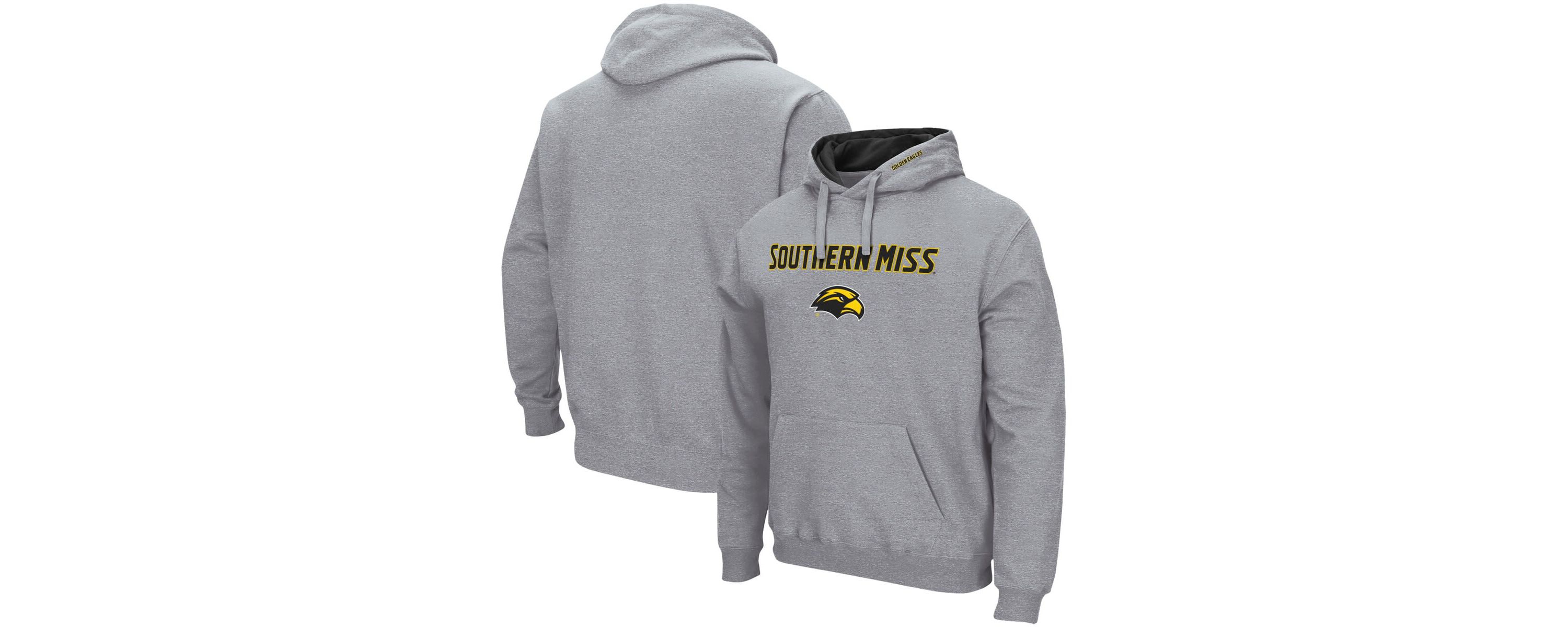 NCAA ed Southern Miss Golden Eagles Arch and Logo Pullover Hoodie