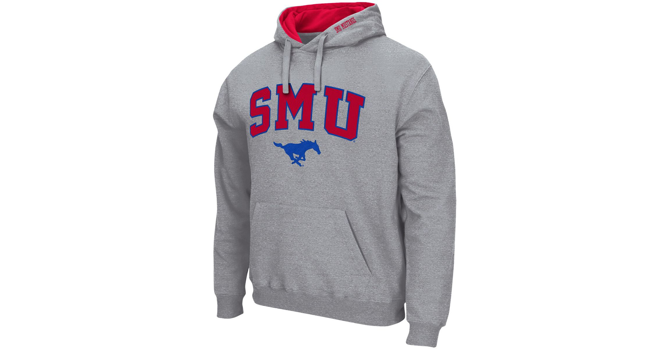 NCAA ed SMU Mustangs Arch and Logo Pullover Hoodie