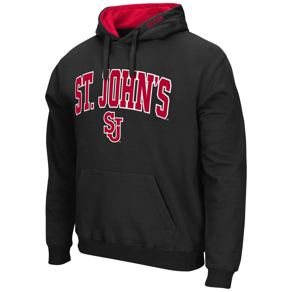St. Johns Red Storm NCAA St. Johns Storm Arch and Logo Pullover Hoodie