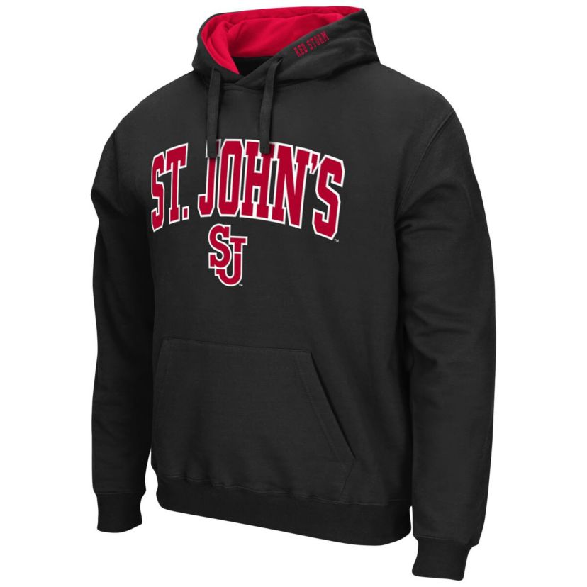 St. Johns Red Storm NCAA St. Johns Storm Arch and Logo Pullover Hoodie