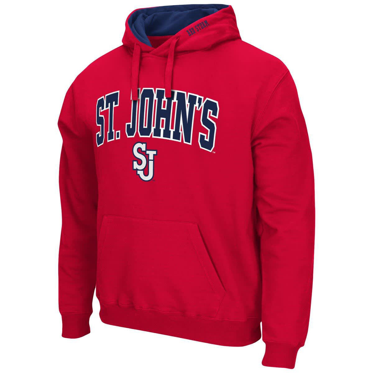 St. Johns Red Storm NCAA St. Johns Storm Arch and Logo Pullover Hoodie