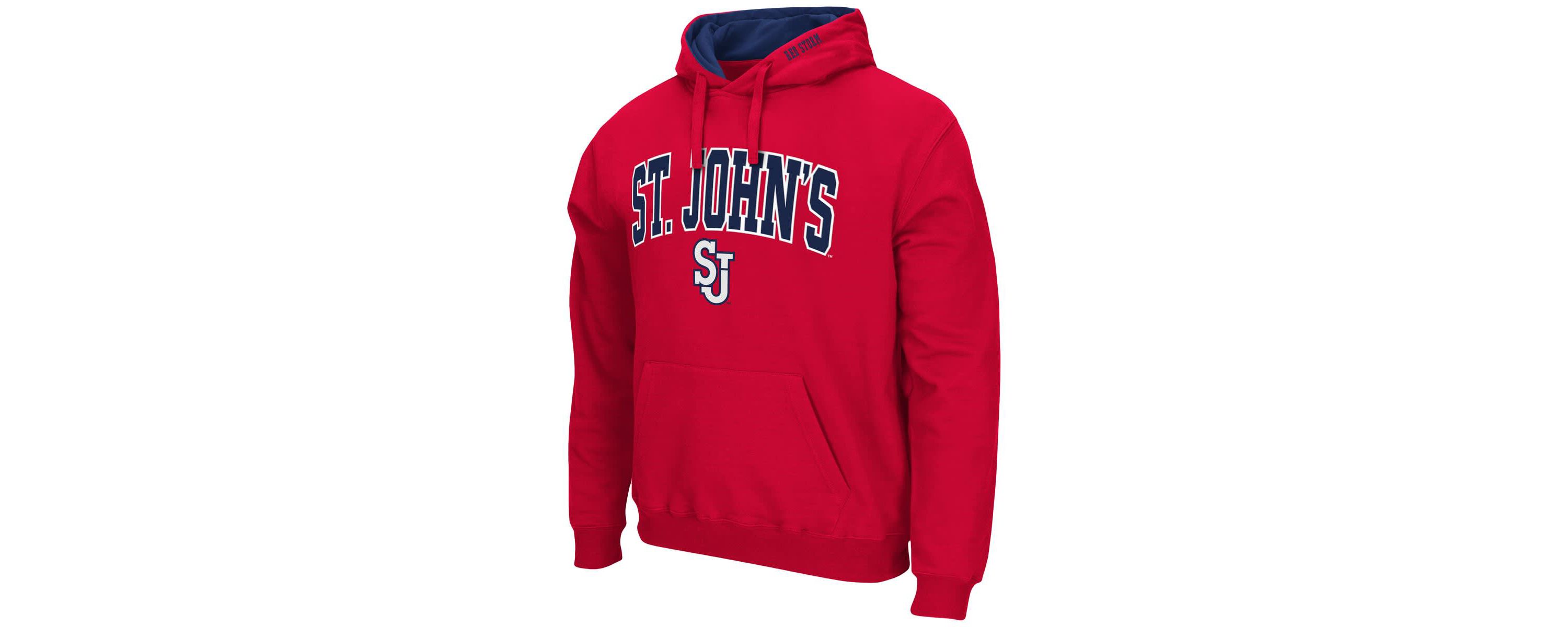 St. Johns Red Storm NCAA St. Johns Storm Arch and Logo Pullover Hoodie