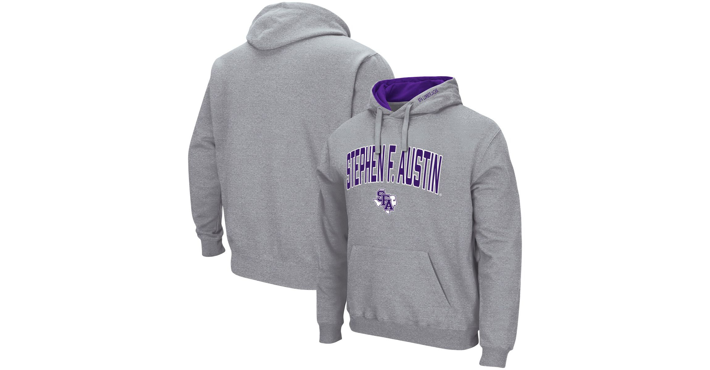 NCAA ed Stephen F Austin Lumberjacks Arch and Logo Pullover Hoodie
