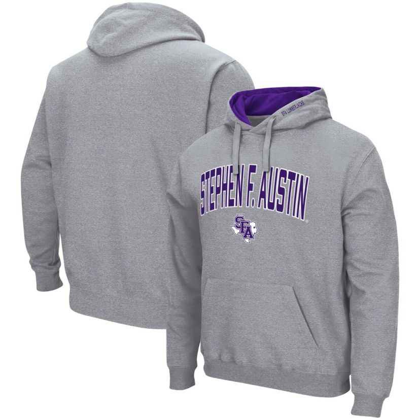 NCAA ed Stephen F Austin Lumberjacks Arch and Logo Pullover Hoodie