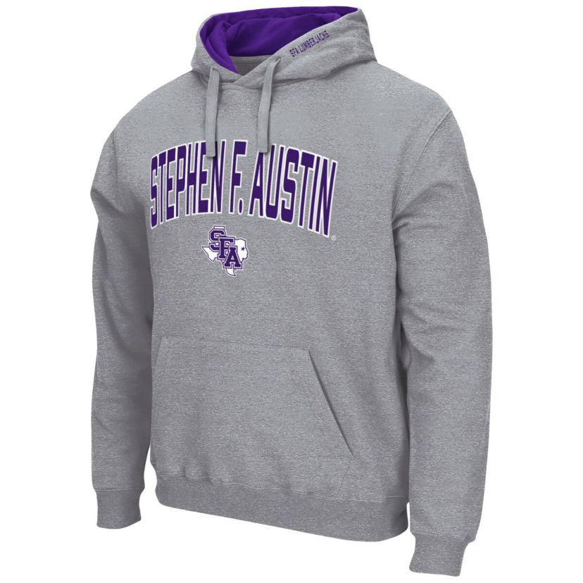 NCAA ed Stephen F Austin Lumberjacks Arch and Logo Pullover Hoodie