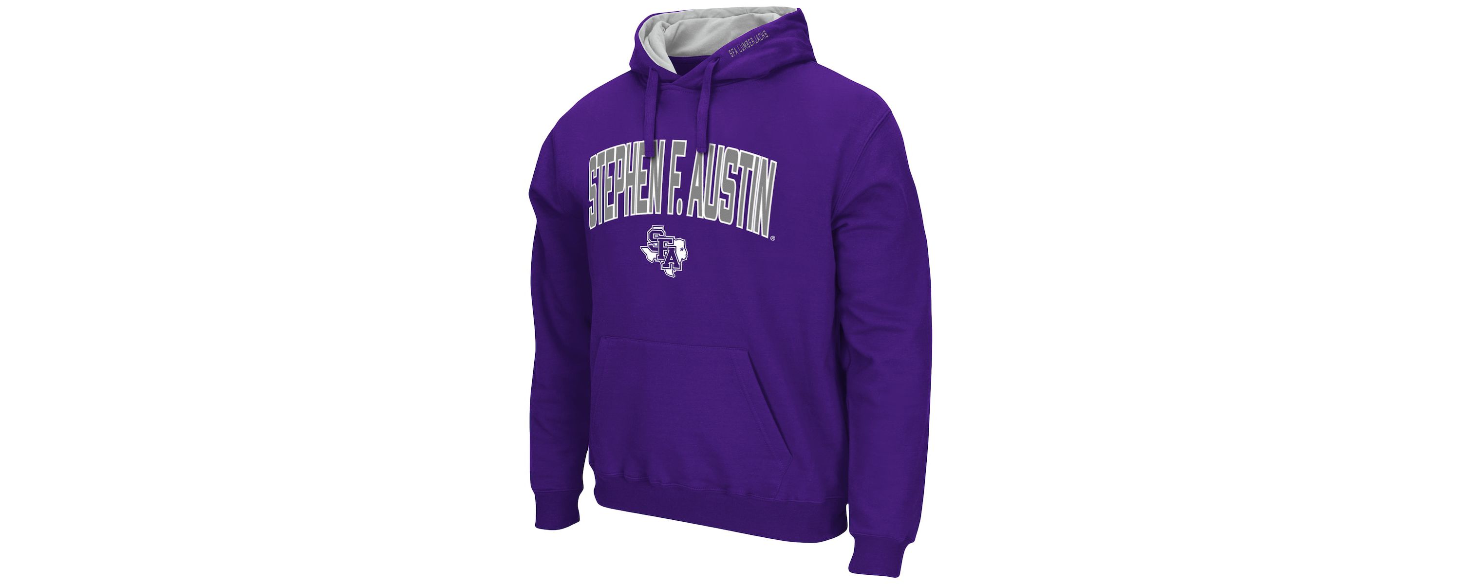 NCAA Stephen F Austin Lumberjacks Arch and Logo Pullover Hoodie