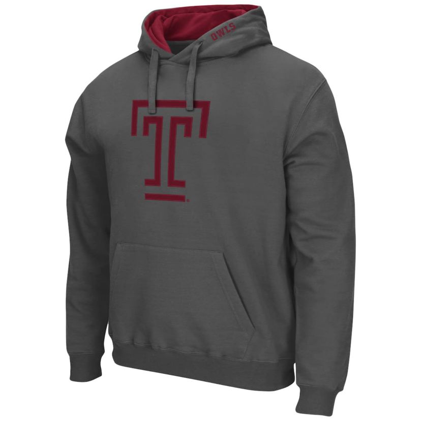 NCAA Temple Owls Arch and Logo Pullover Hoodie