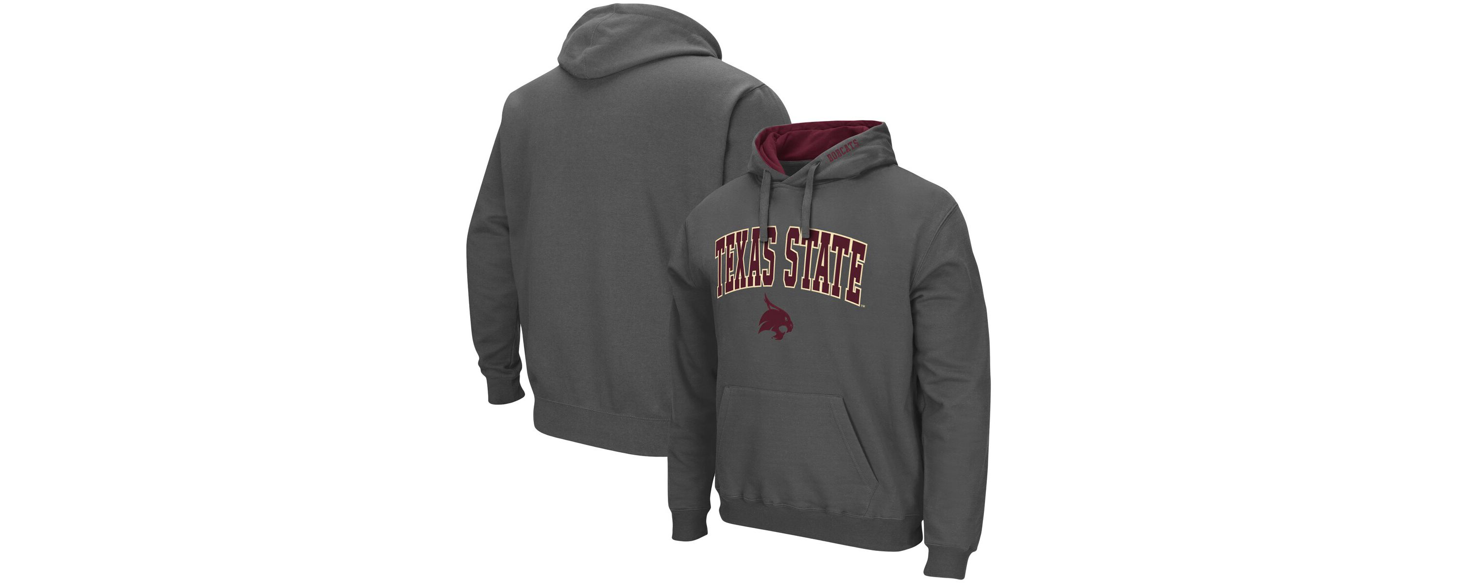 NCAA Texas State Bobcats Arch and Logo Pullover Hoodie