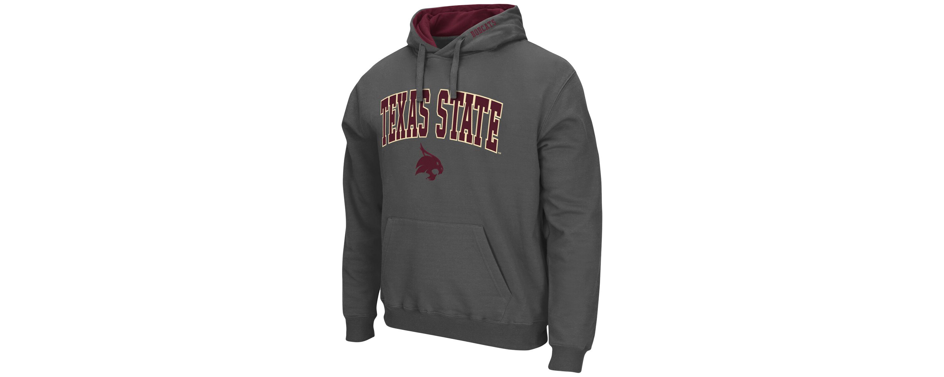 NCAA Texas State Bobcats Arch and Logo Pullover Hoodie