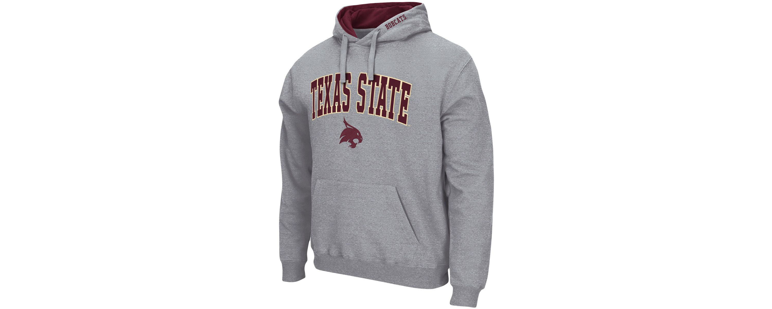 NCAA ed Texas State Bobcats Arch and Logo Pullover Hoodie