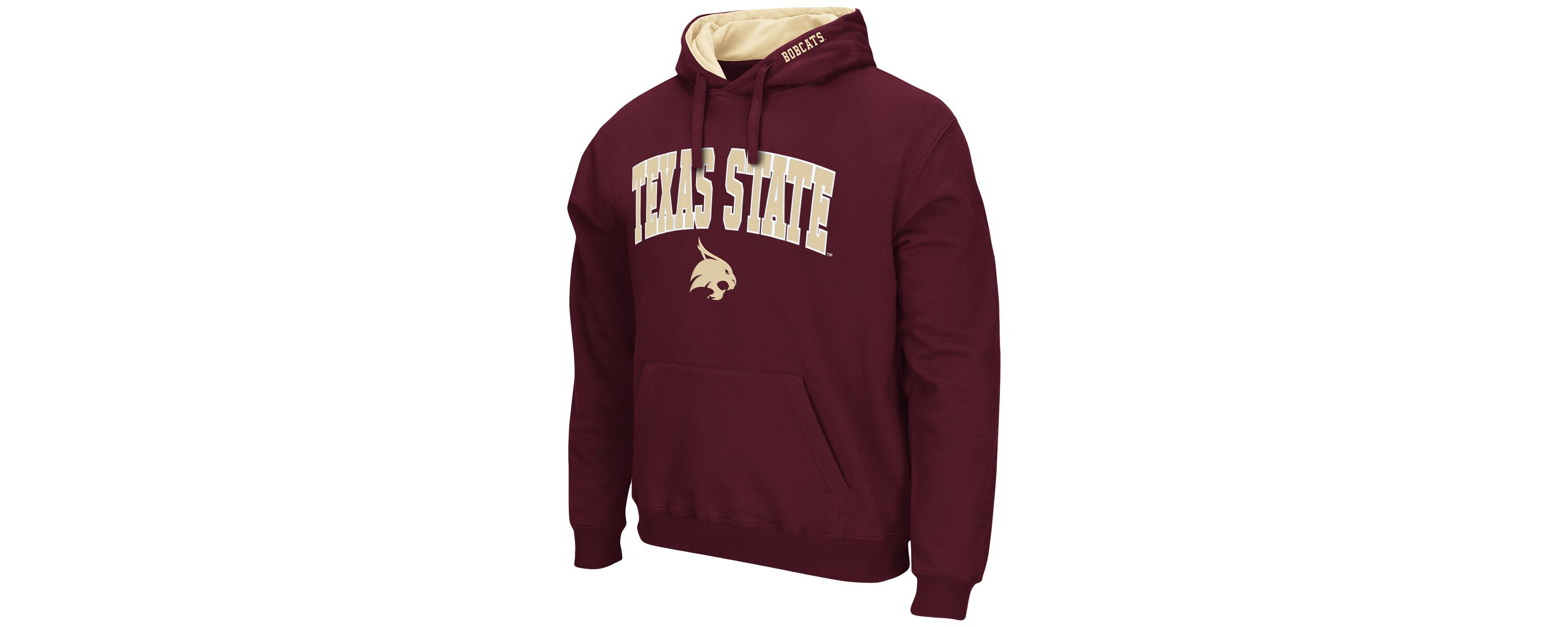 NCAA Texas State Bobcats Arch and Logo Pullover Hoodie
