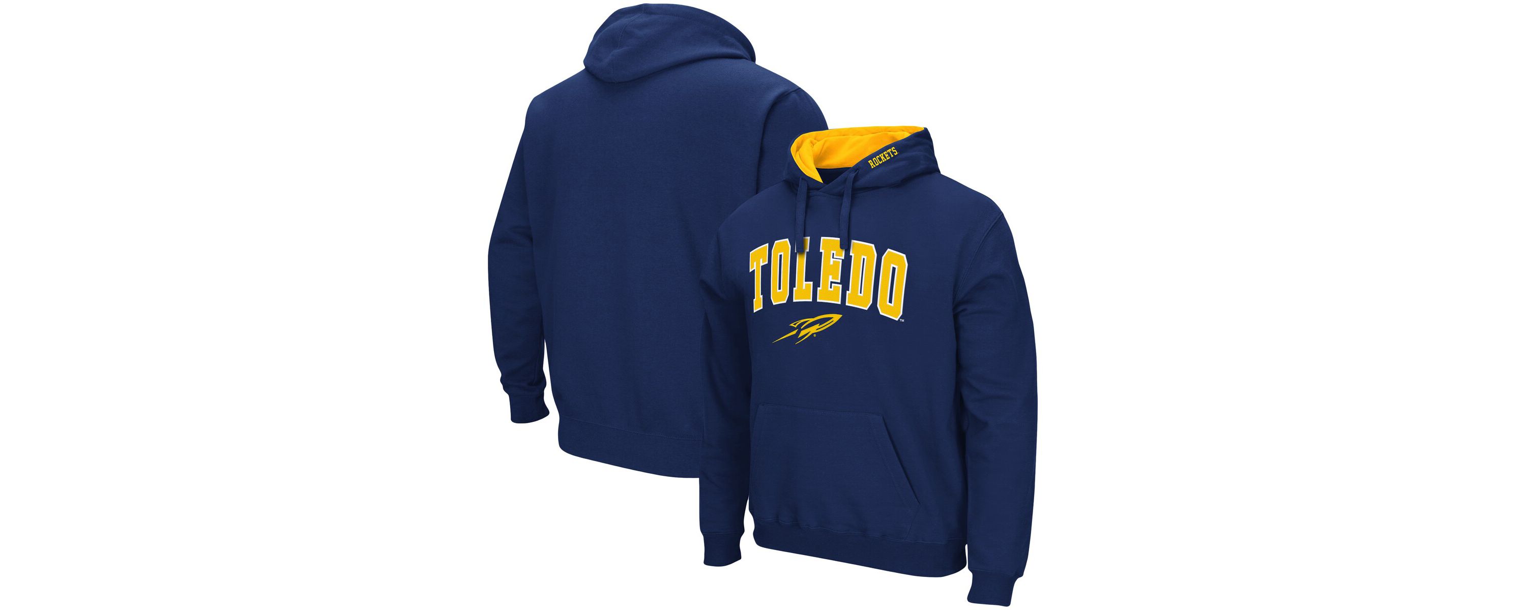 NCAA Toledo Rockets Arch and Logo Pullover Hoodie