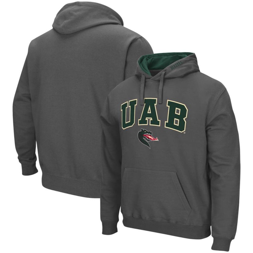 NCAA UAB Blazers Arch and Logo Pullover Hoodie