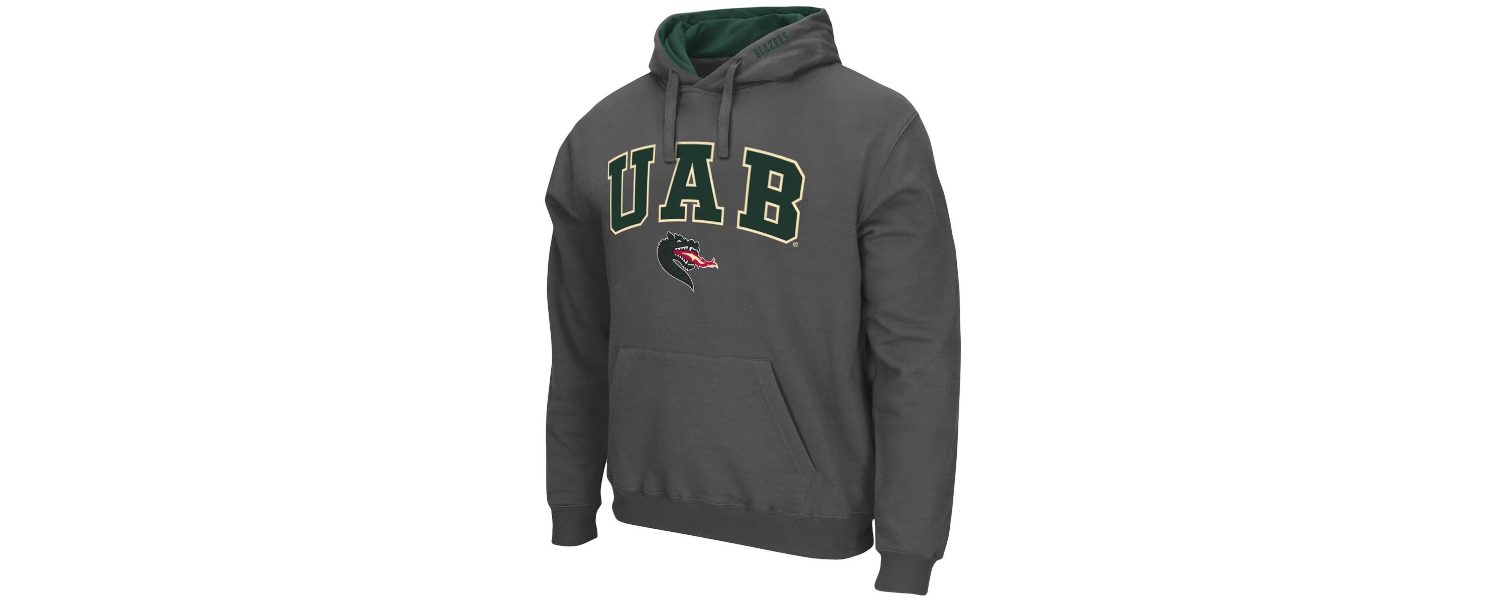 NCAA UAB Blazers Arch and Logo Pullover Hoodie