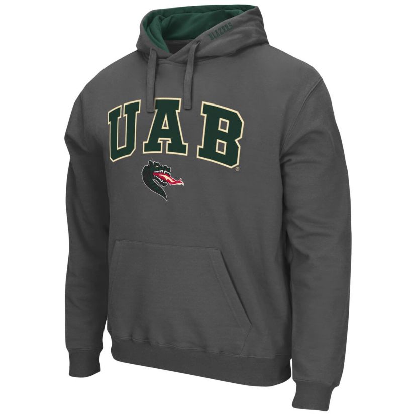 NCAA UAB Blazers Arch and Logo Pullover Hoodie