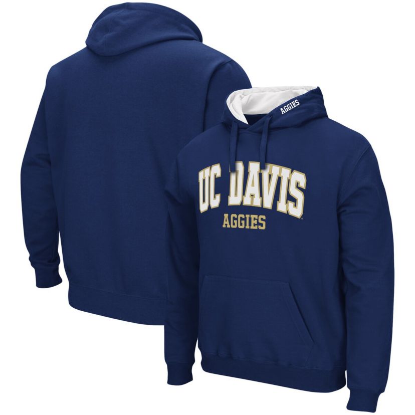 NCAA UC Davis Aggies Arch and Logo Pullover Hoodie