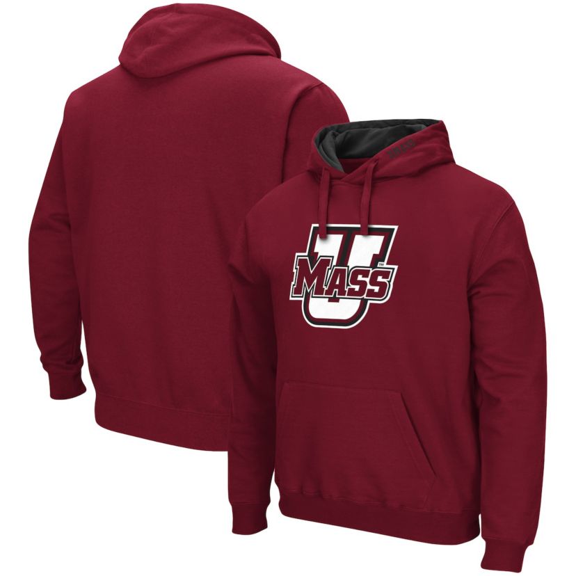 NCAA UMass Minutemen Arch and Logo Pullover Hoodie