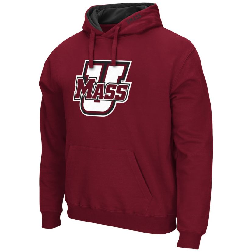 NCAA UMass Minutemen Arch and Logo Pullover Hoodie