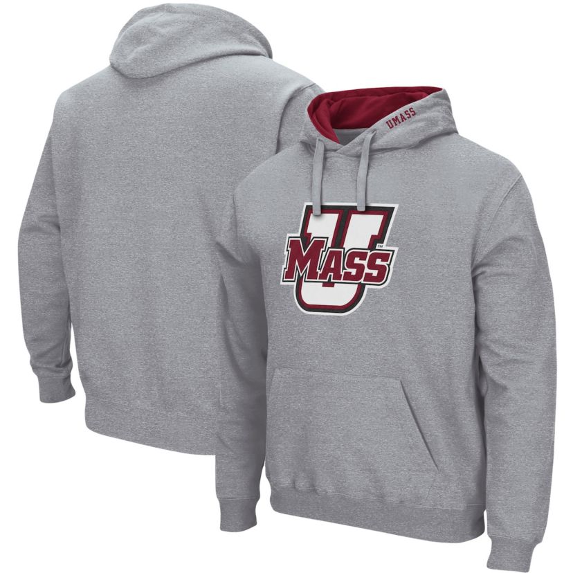 NCAA ed UMass Minutemen Arch and Logo Pullover Hoodie