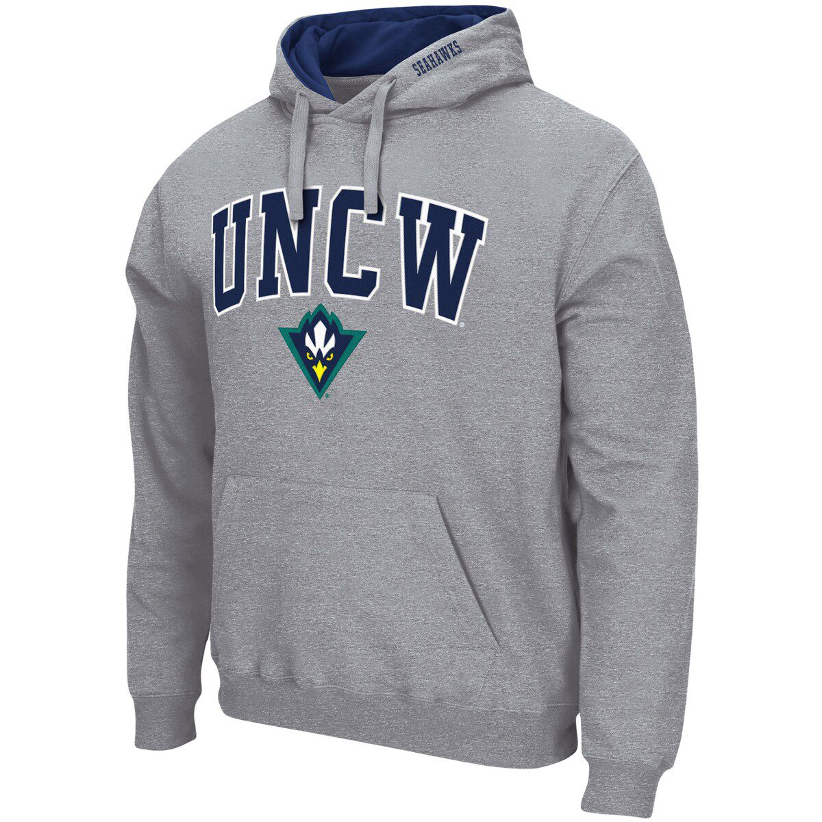 NCAA ed UNC Wilmington Seahawks Arch and Logo Pullover Hoodie