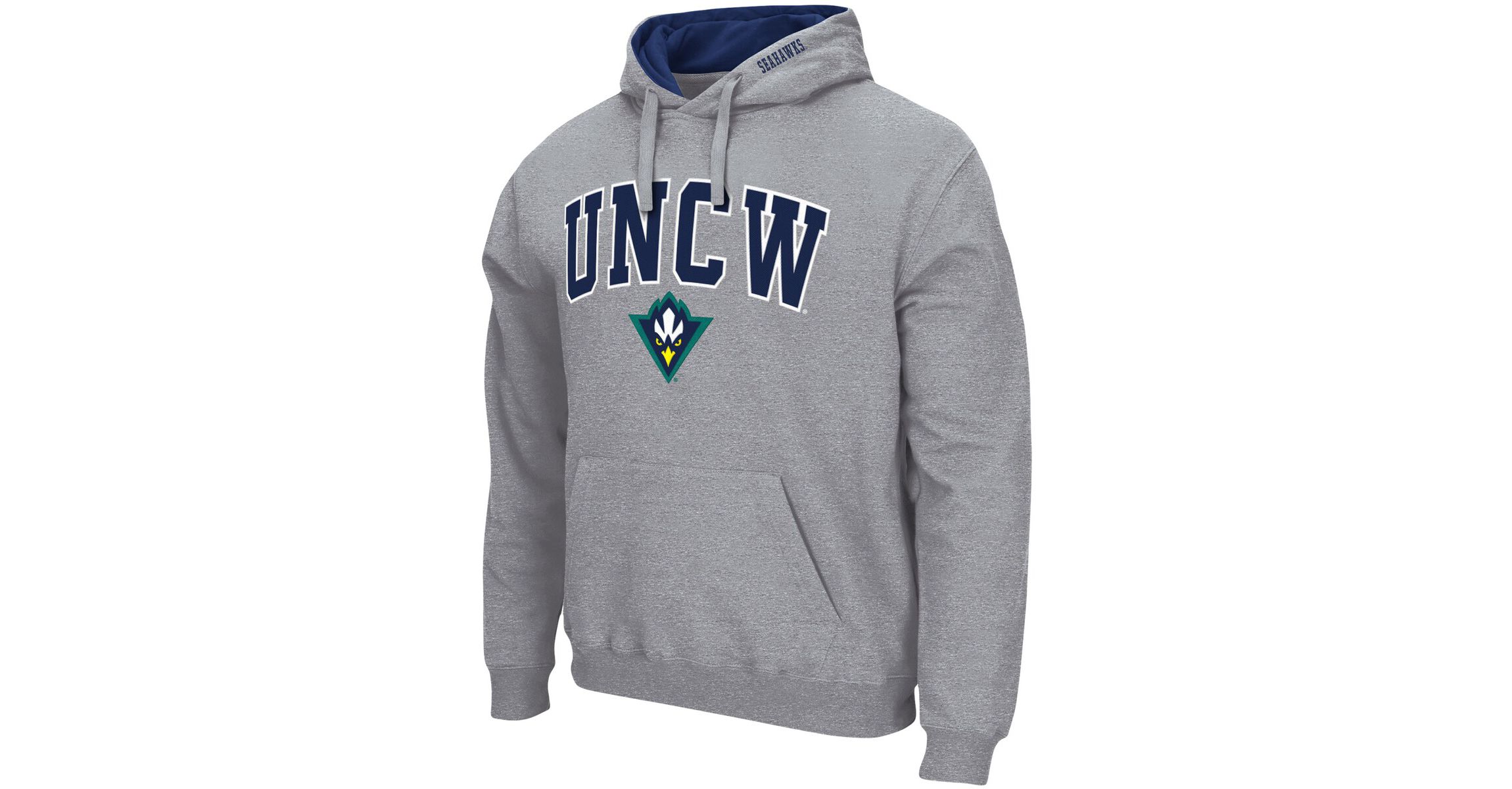 NCAA ed UNC Wilmington Seahawks Arch and Logo Pullover Hoodie