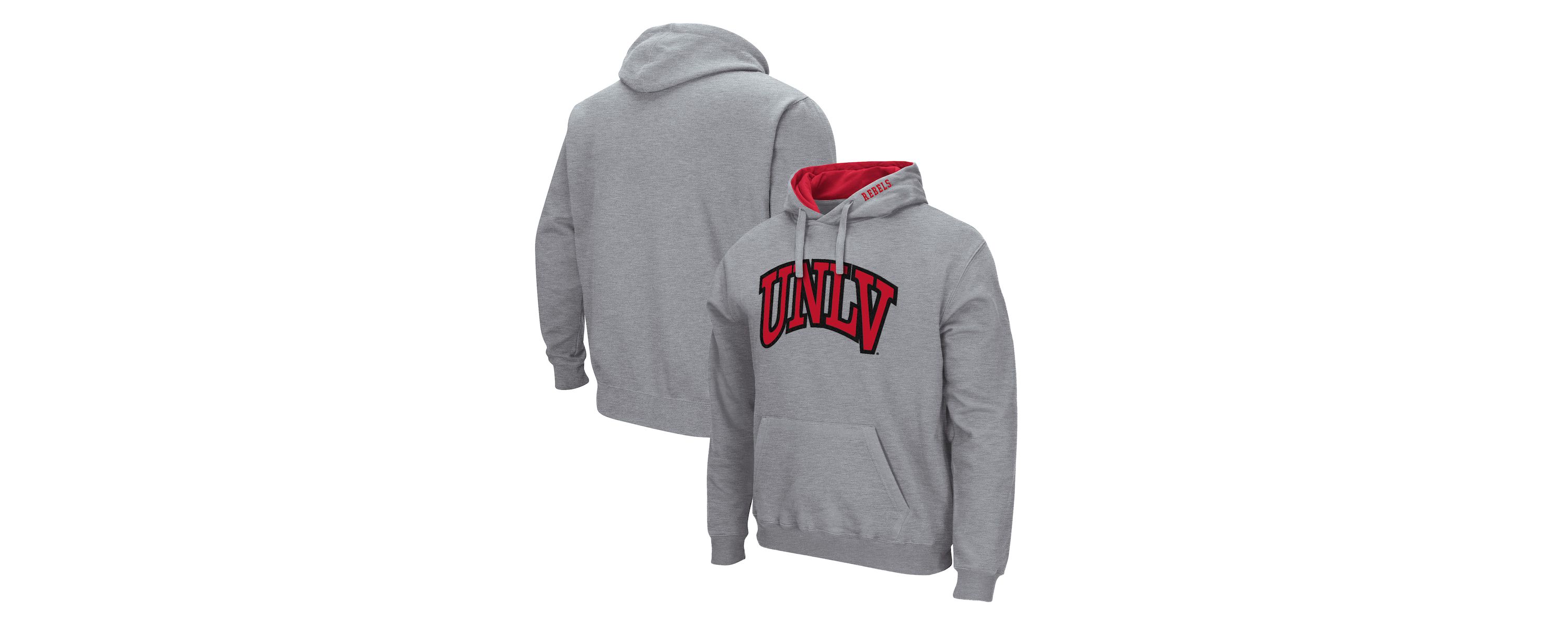 NCAA ed UNLV Rebels Arch and Logo Pullover Hoodie
