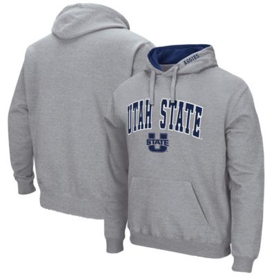 NCAA ed Utah State Aggies Arch and Logo Pullover Hoodie