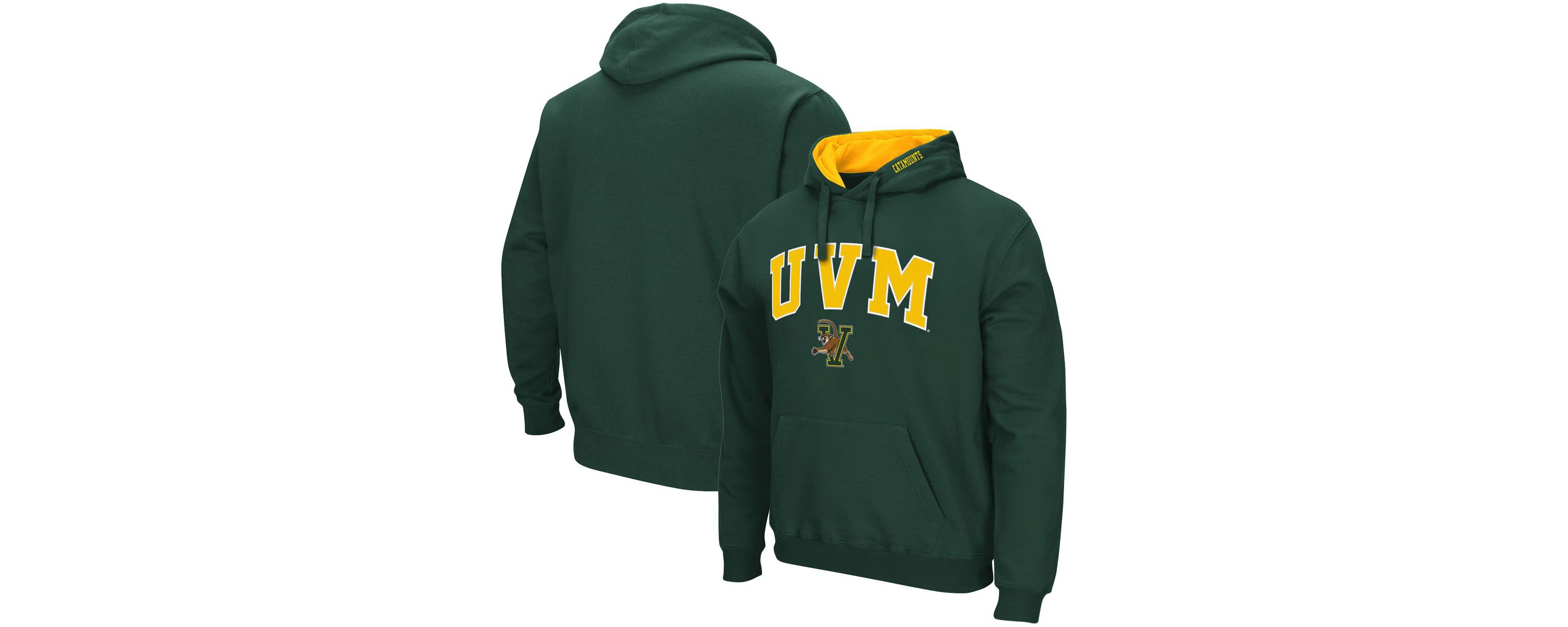 NCAA Vermont Catamounts Arch and Logo Pullover Hoodie