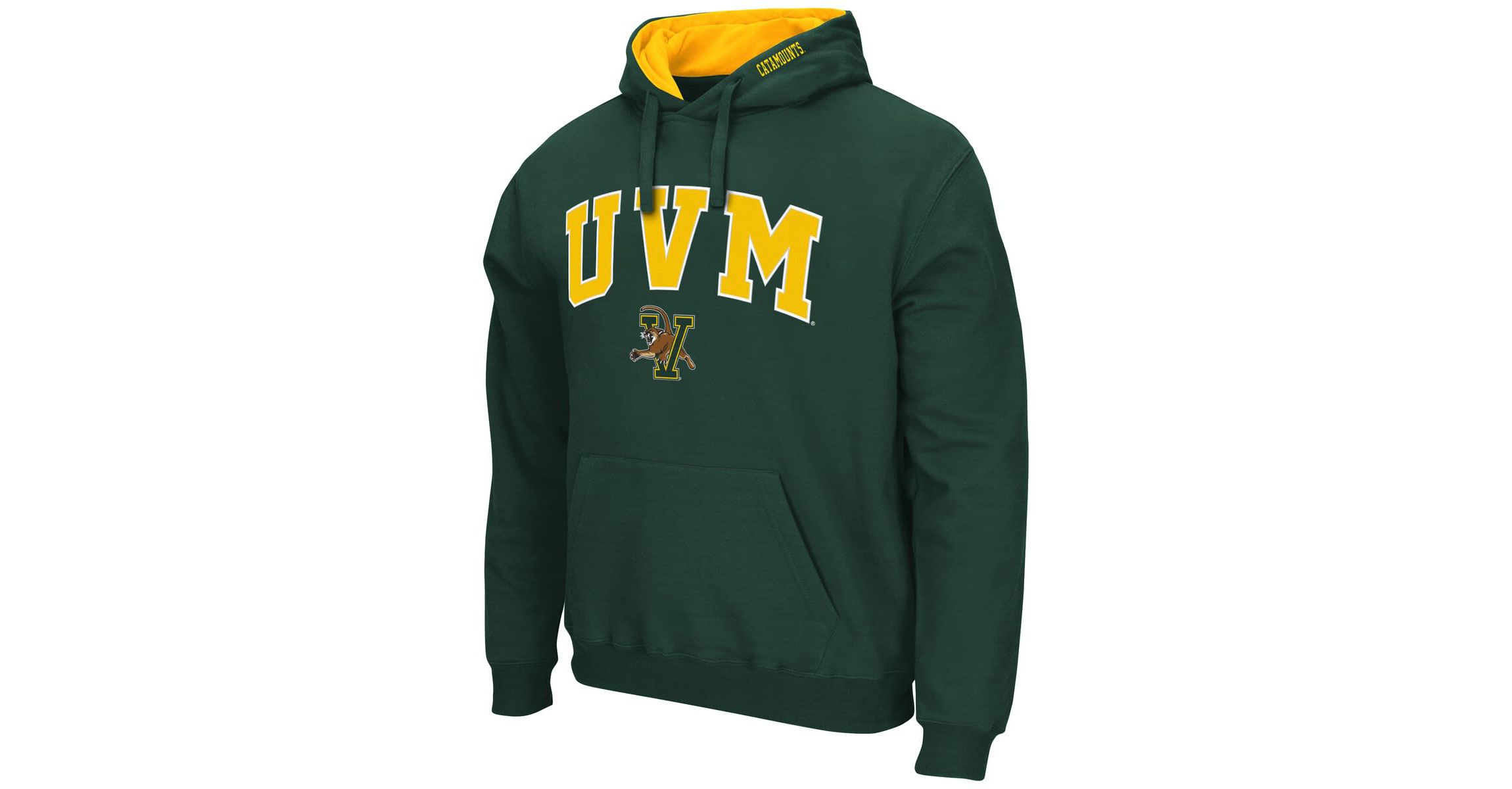 NCAA Vermont Catamounts Arch and Logo Pullover Hoodie