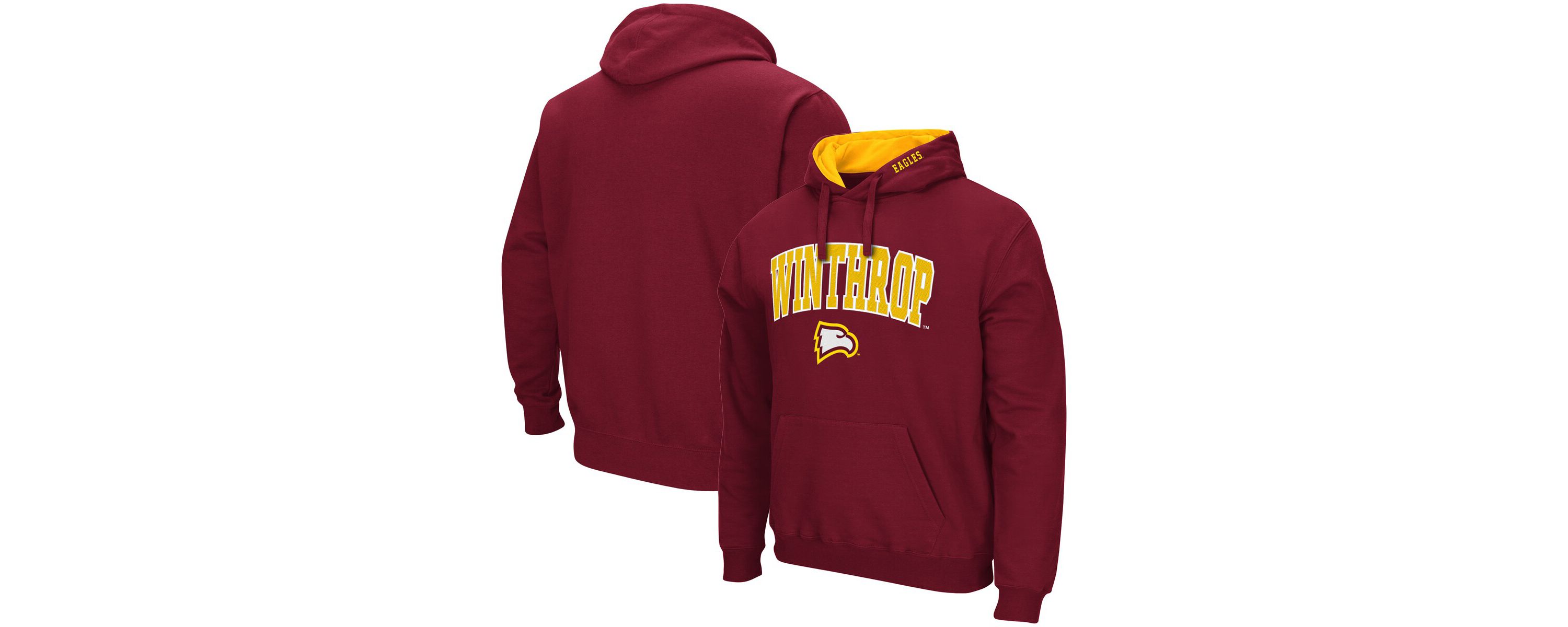 NCAA Winthrop Eagles Arch and Logo Pullover Hoodie