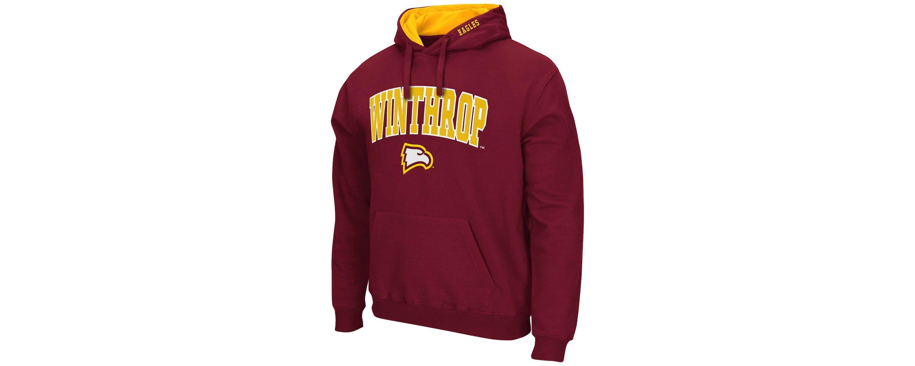 NCAA Winthrop Eagles Arch and Logo Pullover Hoodie