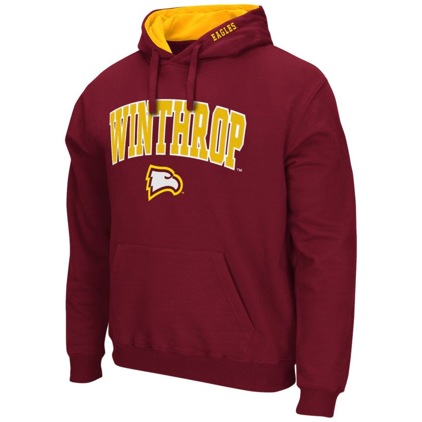 NCAA Winthrop Eagles Arch and Logo Pullover Hoodie