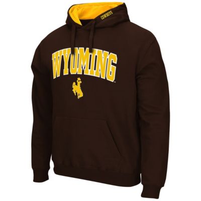 NCAA Wyoming Cowboys Arch and Logo Pullover Hoodie