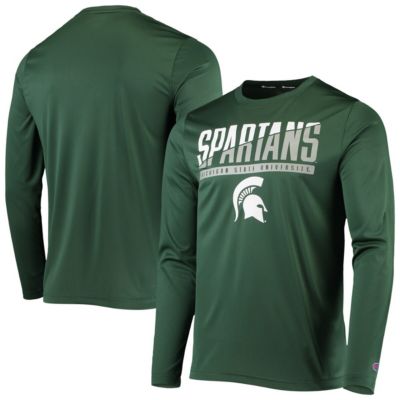 NCAA Michigan State Spartans Wordmark Slash Long Sleeve T-Shirt