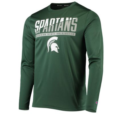 NCAA Michigan State Spartans Wordmark Slash Long Sleeve T-Shirt