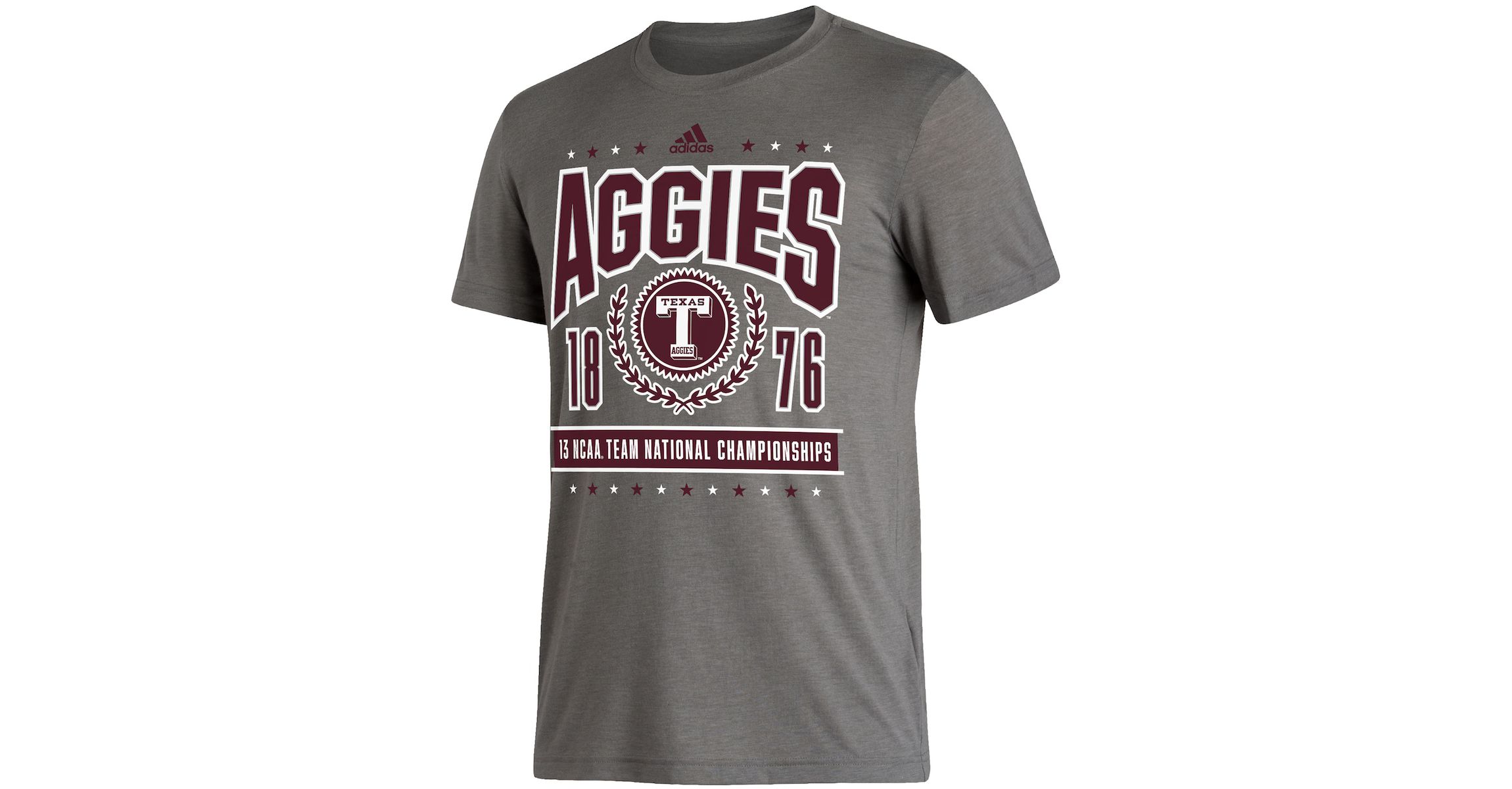 NCAA Texas A&M Aggies 13 NCAA Team National ships Reminisce Tri-Blend T-Shirt