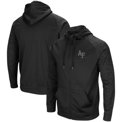 NCAA Air Force Falcons Blackout 3.0 Tonal Raglan Full-Zip Hoodie