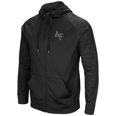 NCAA Air Force Falcons Blackout 3.0 Tonal Raglan Full-Zip Hoodie