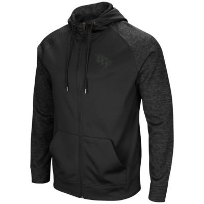 NCAA UCF Knights Blackout 3.0 Tonal Raglan Full-Zip Hoodie