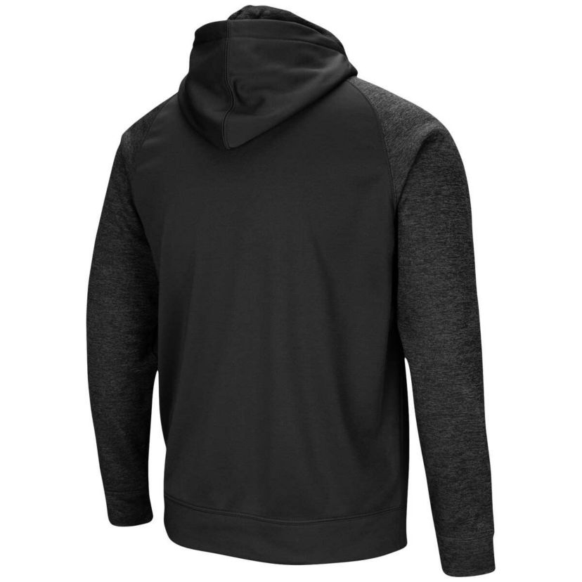 Rutgers Scarlet Knights NCAA Rutgers Knights Blackout 3.0 Tonal Raglan Full-Zip Hoodie