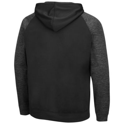 NCAA Boise State Broncos Blackout 3.0 Tonal Raglan Pullover Hoodie