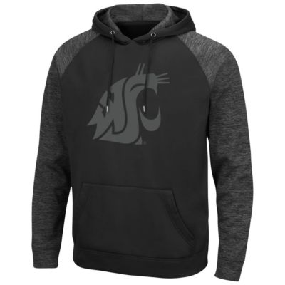 NCAA Washington State Cougars Blackout 3.0 Tonal Raglan Pullover Hoodie