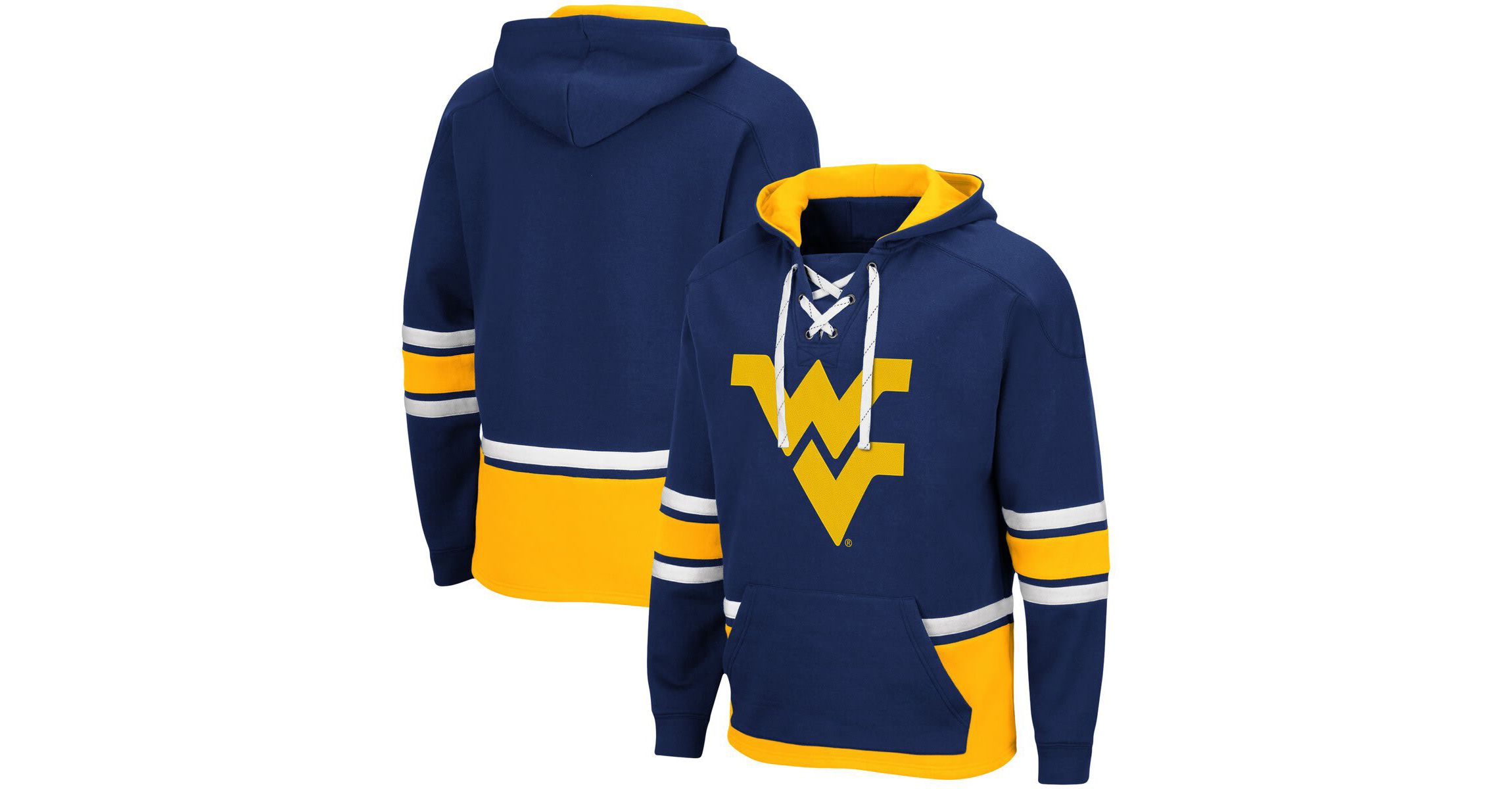 NCAA West Virginia Mountaineers Lace Up 3.0 Pullover Hoodie