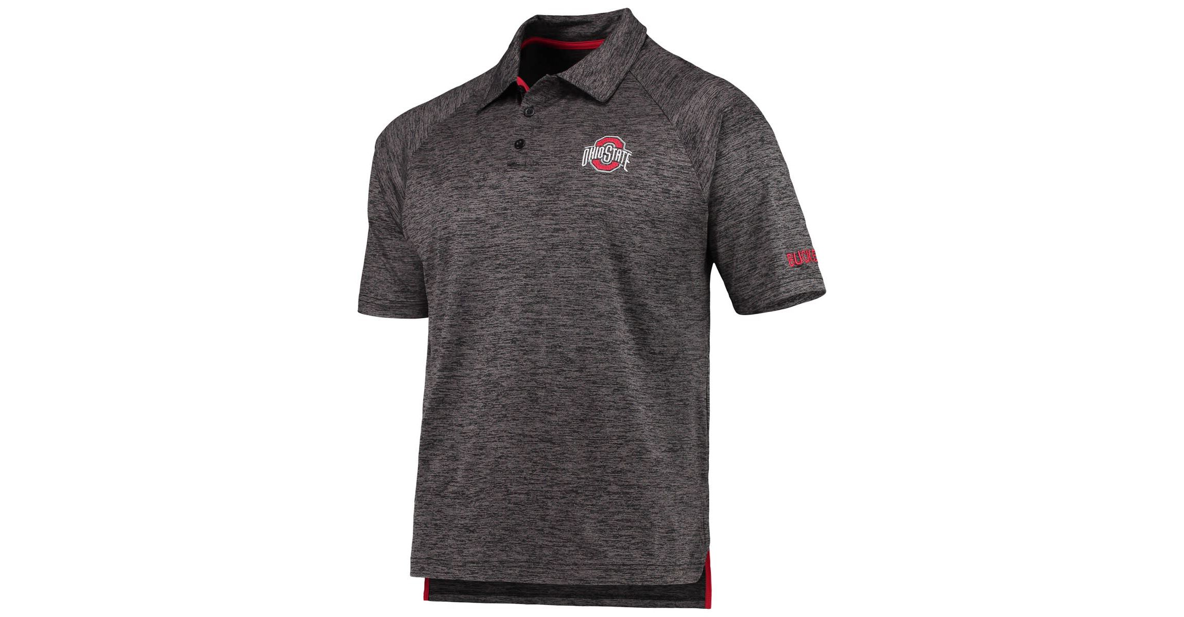 NCAA ed Ohio State Buckeyes Down Swing Raglan Polo