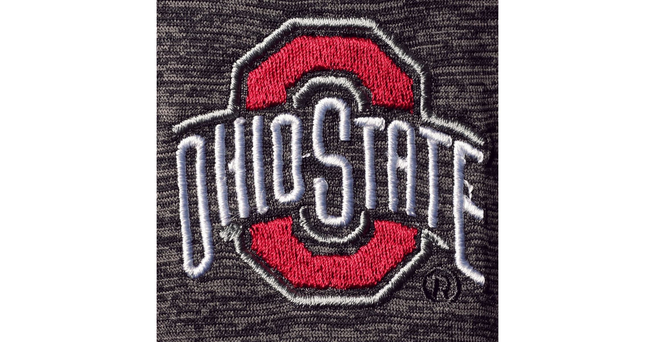 NCAA ed Ohio State Buckeyes Down Swing Raglan Polo