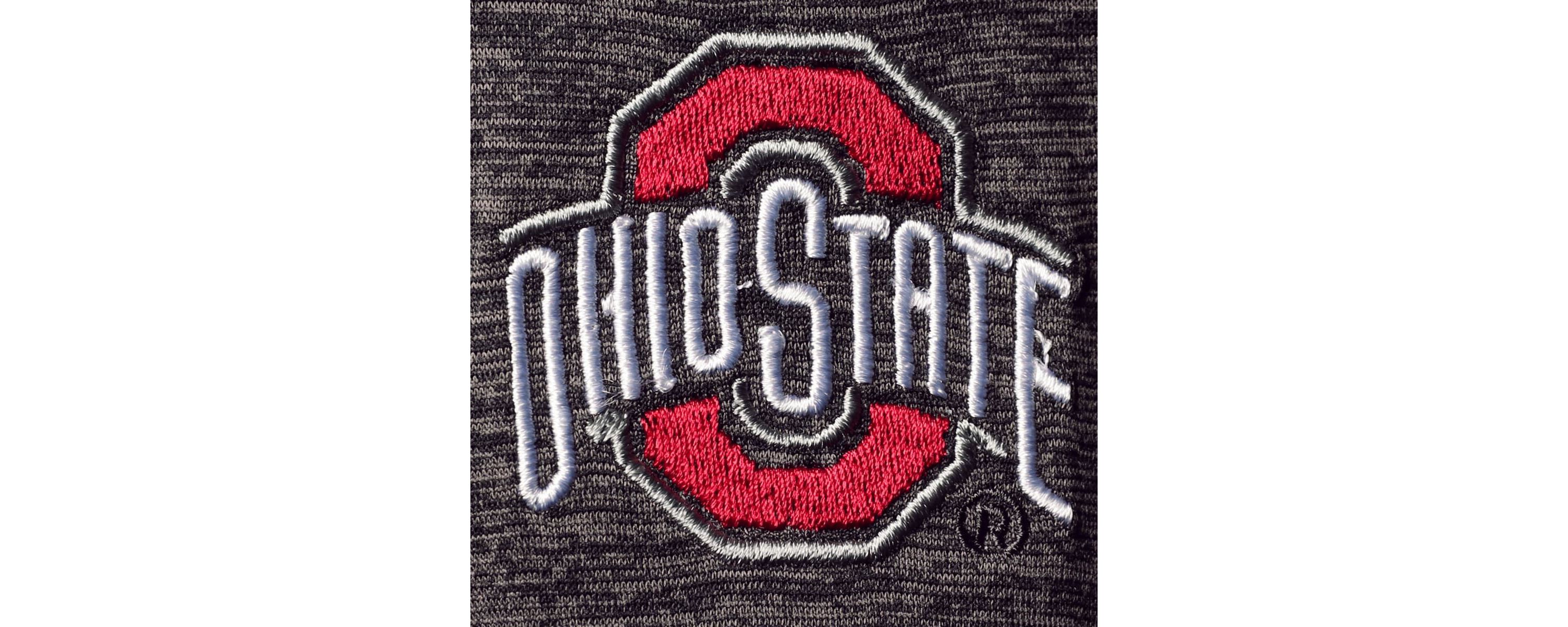NCAA ed Ohio State Buckeyes Down Swing Raglan Polo