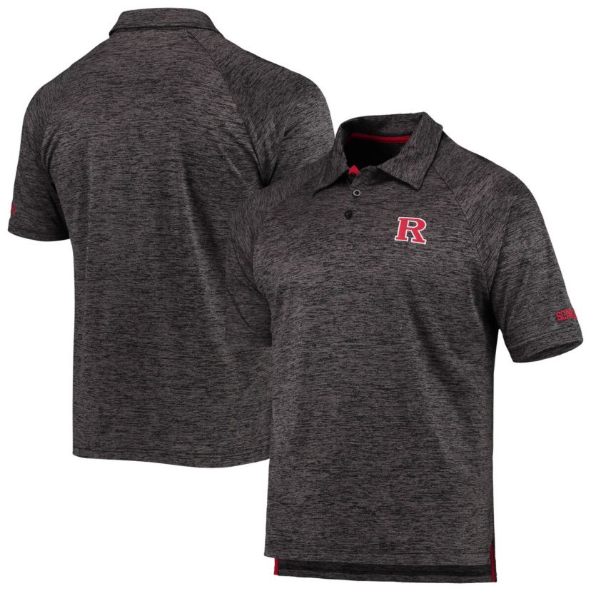 Rutgers Scarlet Knights NCAA ed Rutgers Knights Down Swing Raglan Polo
