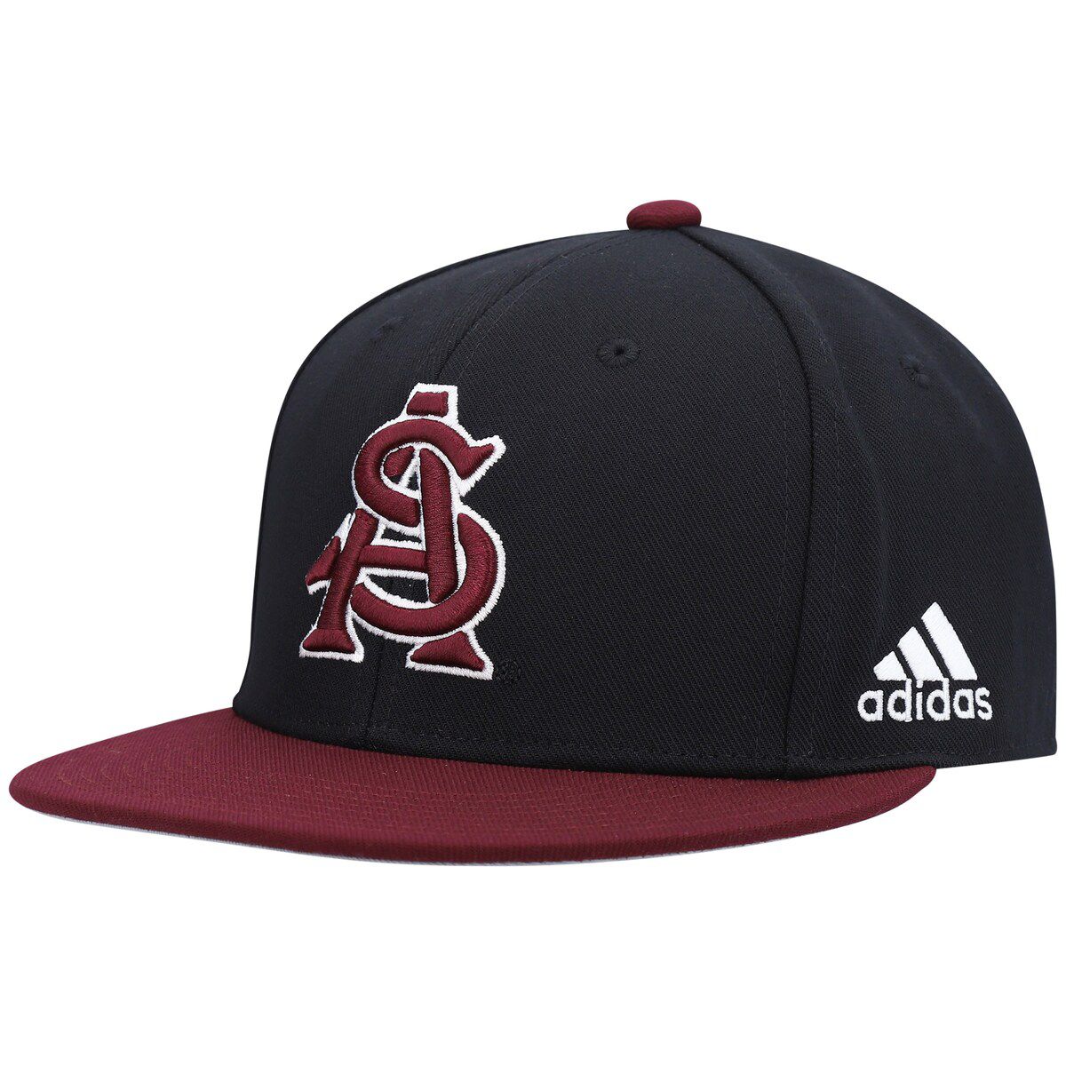 Casquette Baseball Ajustable Adidas NCAA Arizona State Sun Devils - Bordeaux/Jaune (L/XL)