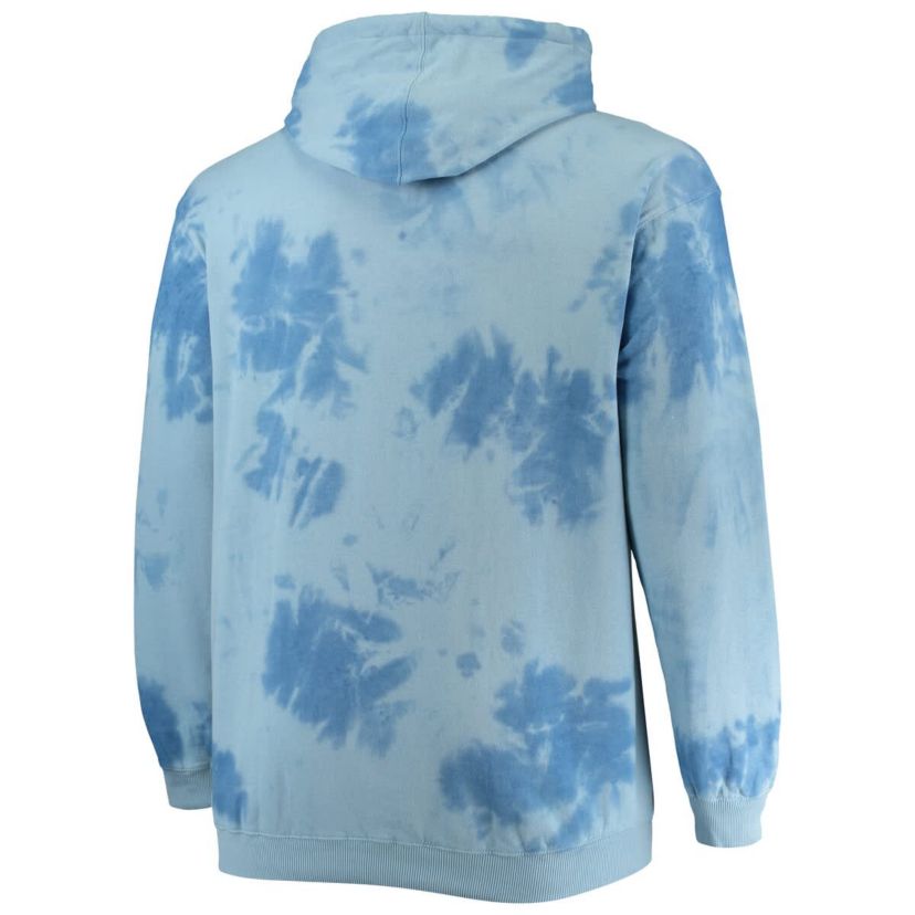 NBA Fanatics New York Knicks Big & Tall Wordmark Cloud Dye Pullover Hoodie